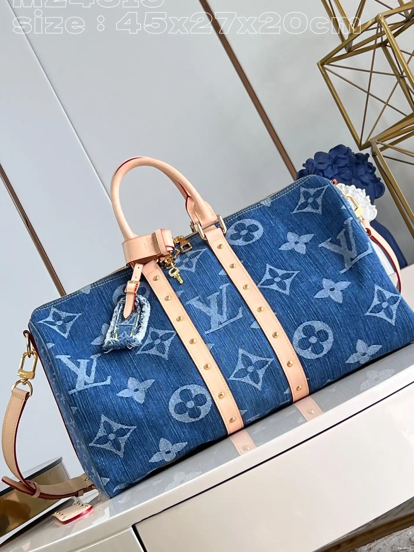 Rep VUITTON BANDOULIÈRE LOUIS KEEPALL 45 0213