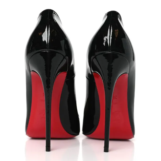 Rep CHRISTIAN LOUBOUTIN Patent So Kate 120 Pumps 38.5 Black 0117