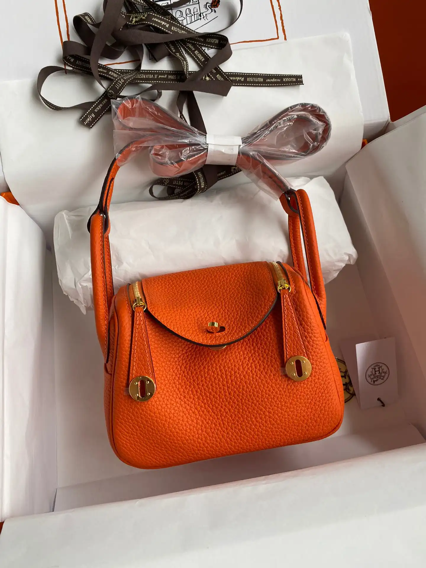 Affordable HERMES LINDY MINI HANDMADE 0126