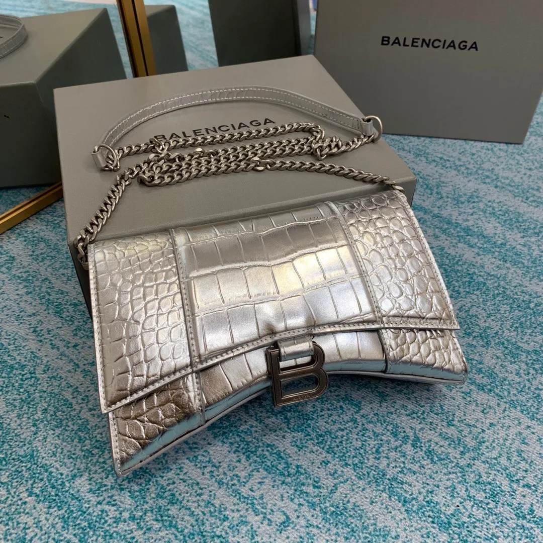 BALENCIAGA  HOURGLASS CHAIN BAG 0113