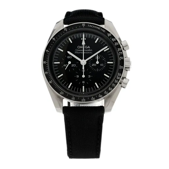 Cheap OMEGA Stainless Steel Fabric 42mm Speedmaster Moonwatch Professional Chronograph Manual Winding Watch Black 310.32.42.50.01.001 0115