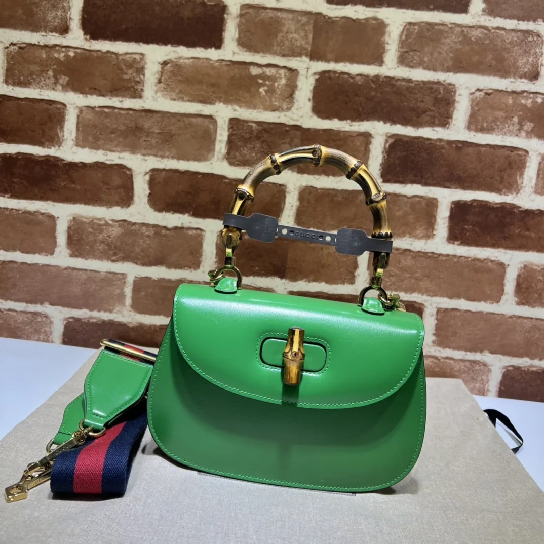 Rep Gucci Small top handle bag with Bamboo 0121