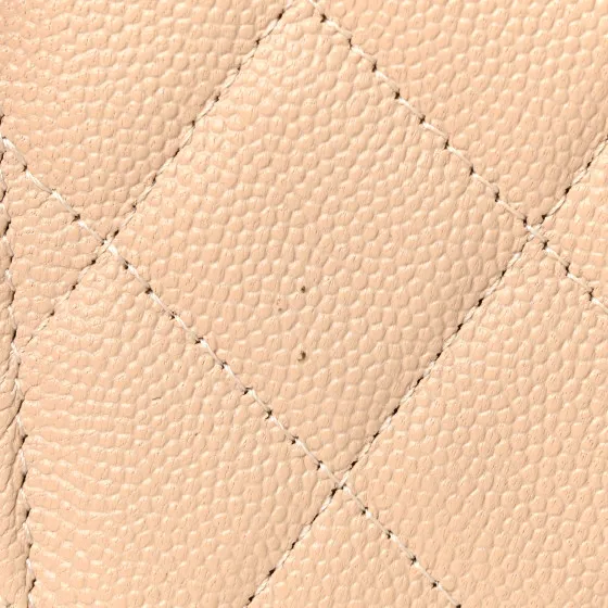 Affordable CHANEL Caviar Quilted Large Golden Class Gusset Flap Wallet Beige 0118