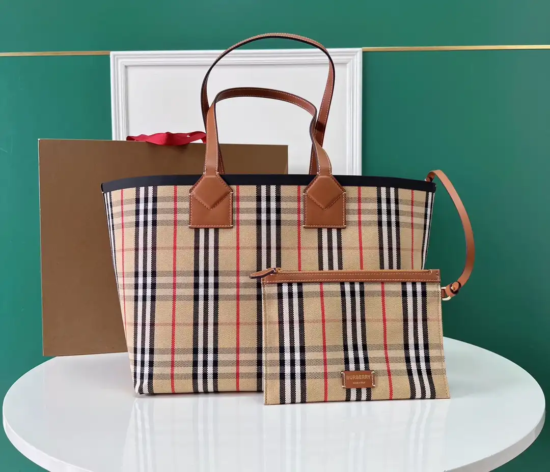 Affordable BURBERRY Medium London Tote-51.3*18.5*29CM 0125