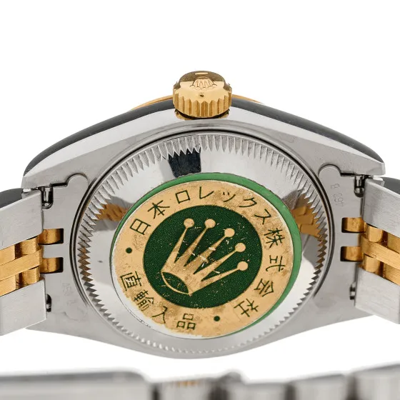 Affordable ROLEX Stainless Steel 18K Yellow Gold 26mm Oyster Perpetual Datejust Watch Champagne 69173 0115