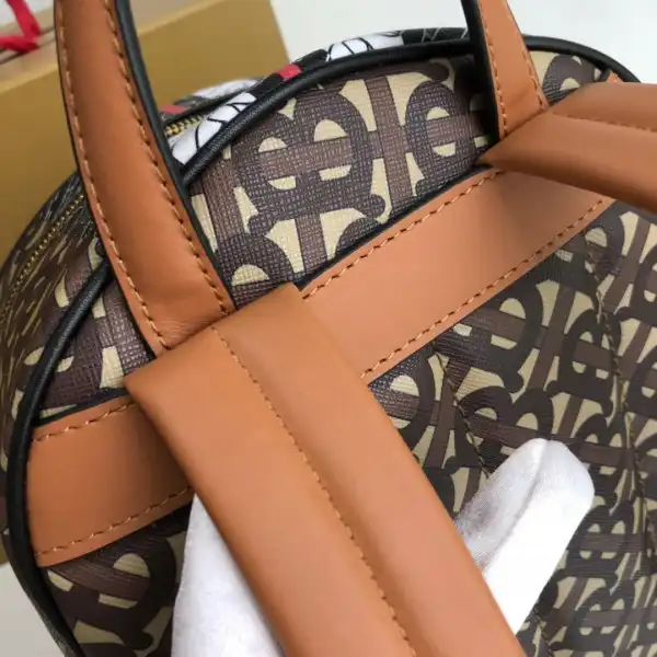 Rep BURBERRY TMONOGRAM STRIPE PRINT E-CANVAS BACKPACK 0125