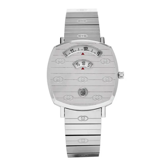 Affordable GUCCI Stainless Steel 35mm Grip Quartz Watch 0115