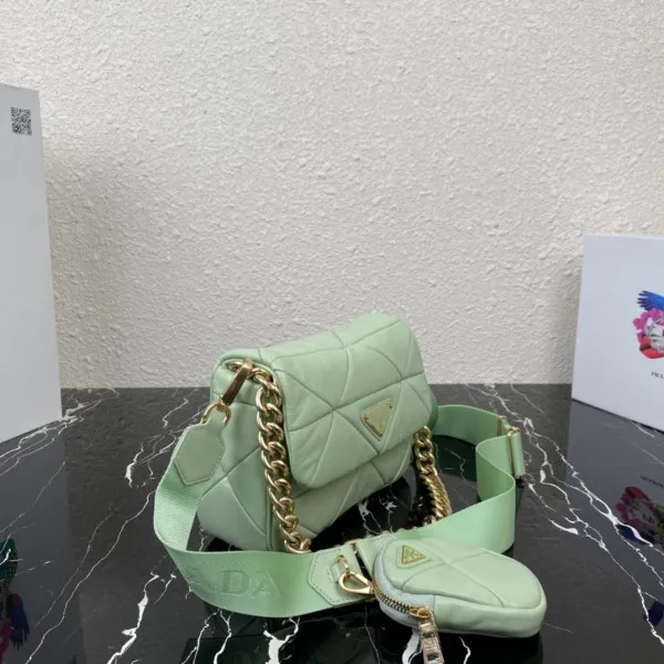 Affordable PRADA System nappa leather patchwork bag 0120