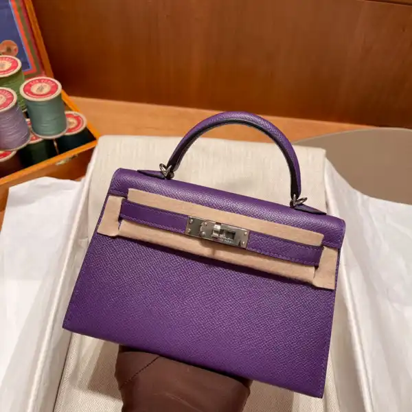 Cheap HERMES KELLY MINI II ALL HANDMADE 0126