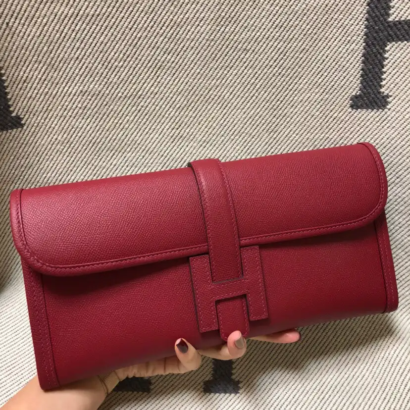 Rep HERMES JIGE 29CM CLUTCH ALL HANDMADE 0128