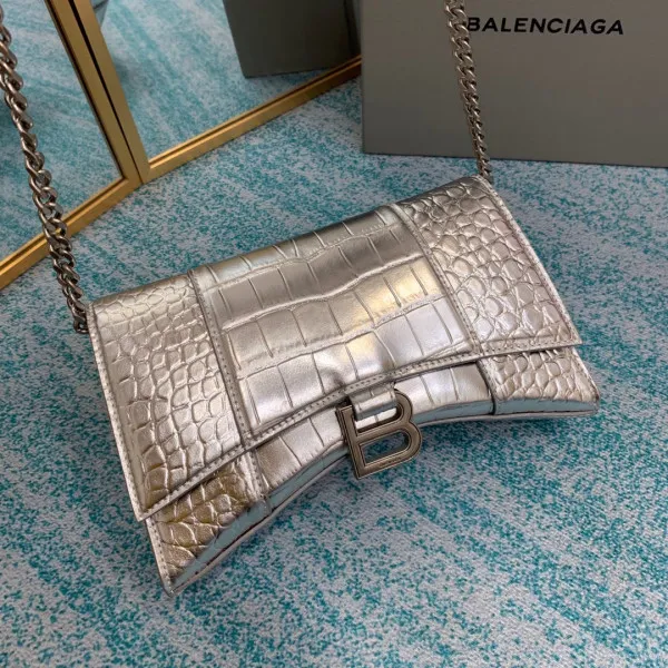 Rep BALENCIAGA  HOURGLASS CHAIN BAG 0113