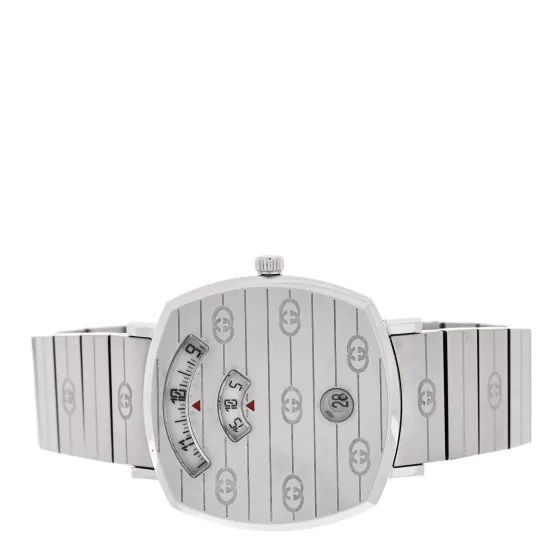 Affordable GUCCI Stainless Steel 35mm Grip Quartz Watch 0115