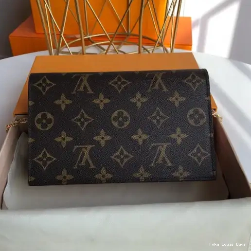 Affordable FLORE CHAIN VUITTON WALLET LOUIS 0216