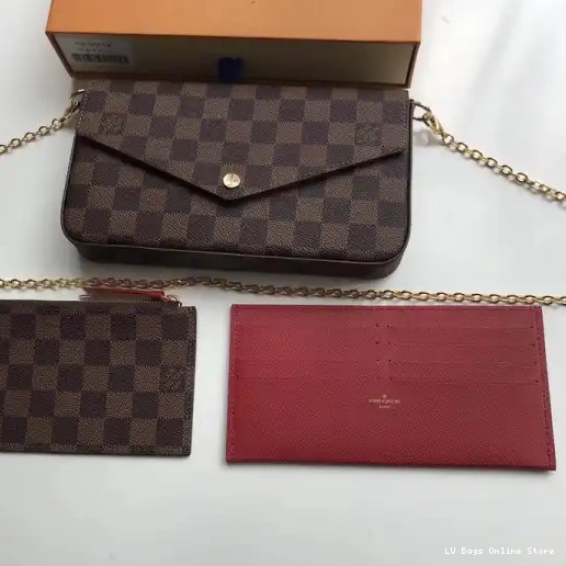 Rep N63032 Felicie Pochette Louis Bag Damier Vuitton 0228